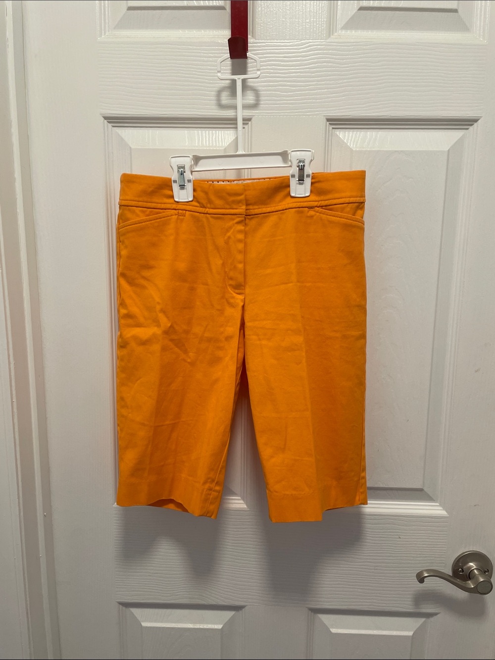 Talbots Women’s OP perfect short Orange Stretch Bermuda Shorts